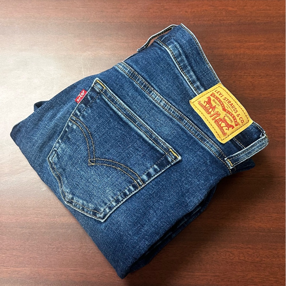 Levis 720 Jeans High Rise Skinny Womens Size 31 Streetwear Dark Blue Relaxed